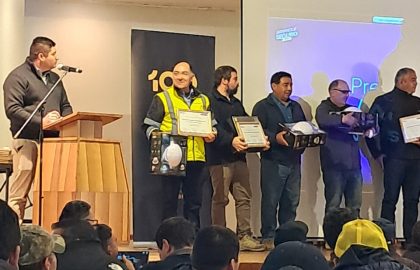 Supervisores de Altos de Arauco en capacitación de seguridad técnica.