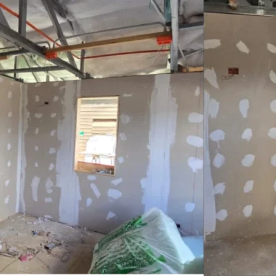 Cierre perimetral y señalización de seguridad en obra nuevas oficinas Frontel Carahue