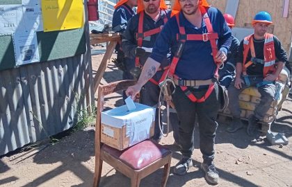 Lista de trabajadores participantes en la votación del Delegado de Prevención DS44.